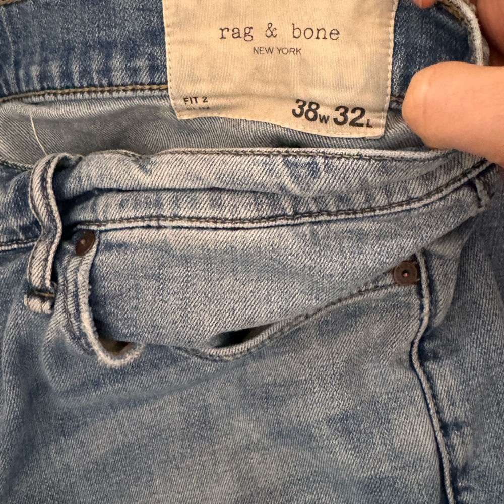 Rag & Bone Light Blue Denim Jeans